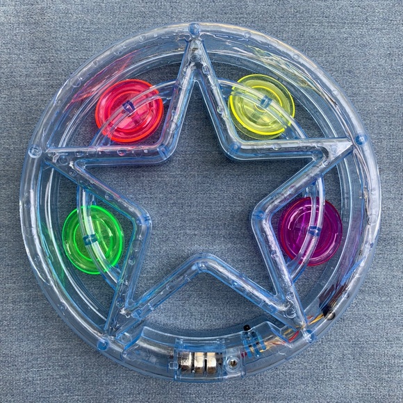 6.5" Light Up Round Tambourine Toy (Gift with Purchase) - Picture 3 of 10